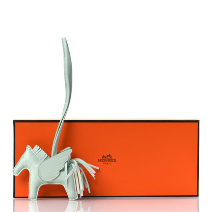 Hermes Milo Lambskin Grigri Rodeo Pegase Horse Bag Charm PM Vert Peppermint 7 of 7