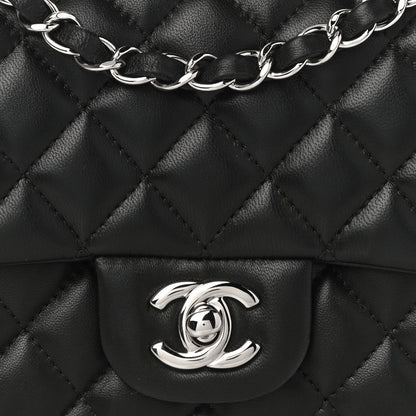 Chanel Lambskin Quilted Mini Square Flap Black 8 of 10