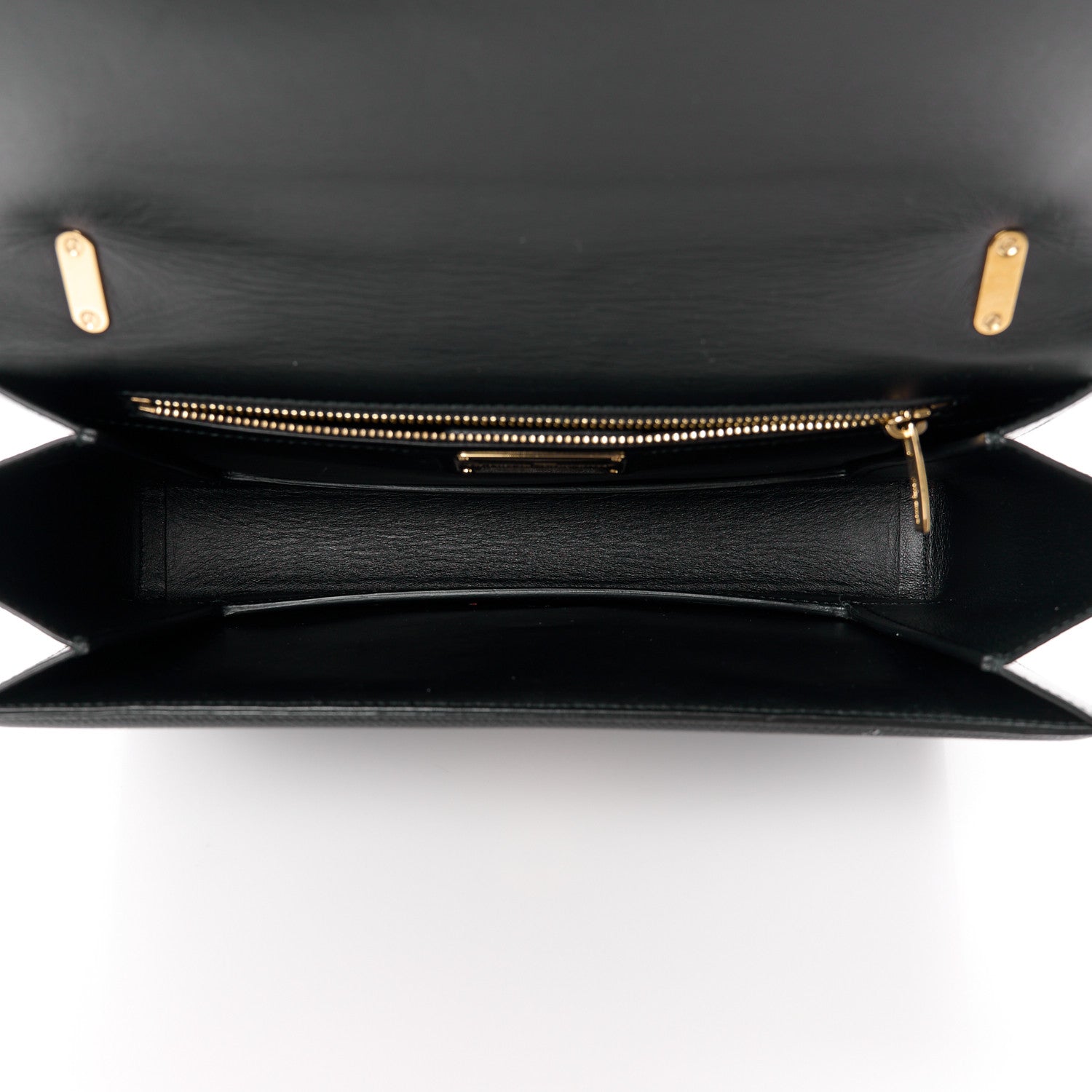 Salvatore Ferragamo SALVATORE FERRAGAMO Hammered Calfskin Vara Bow Chain Flap Crossbody Black 5 of 11