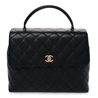 Chanel Caviar Quilted Jumbo Kelly Flap Black 1 of 10