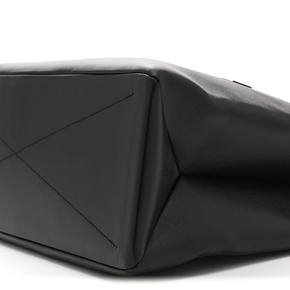 Louis Vuitton Calfskin Shopper Tote MM Black 9 of 9