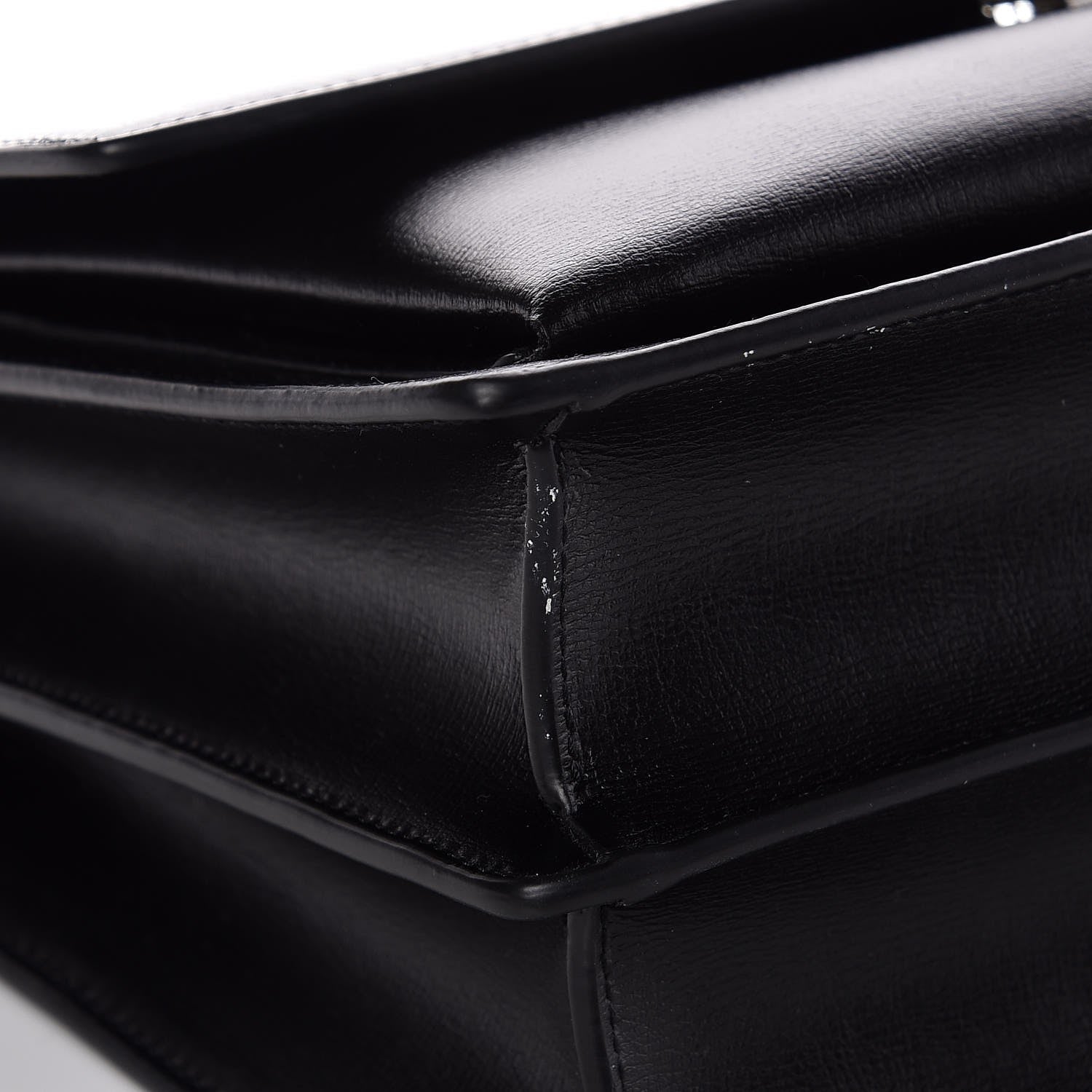 Saint Laurent Calfskin Large Monogram Sunset Black 7 of 7