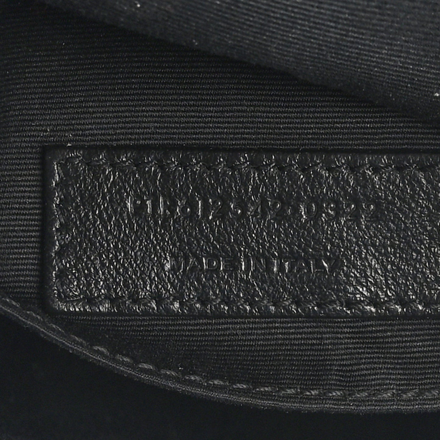 Patent Calfskin Crocodile Embossed Monogram Lou Camera Bag Black
