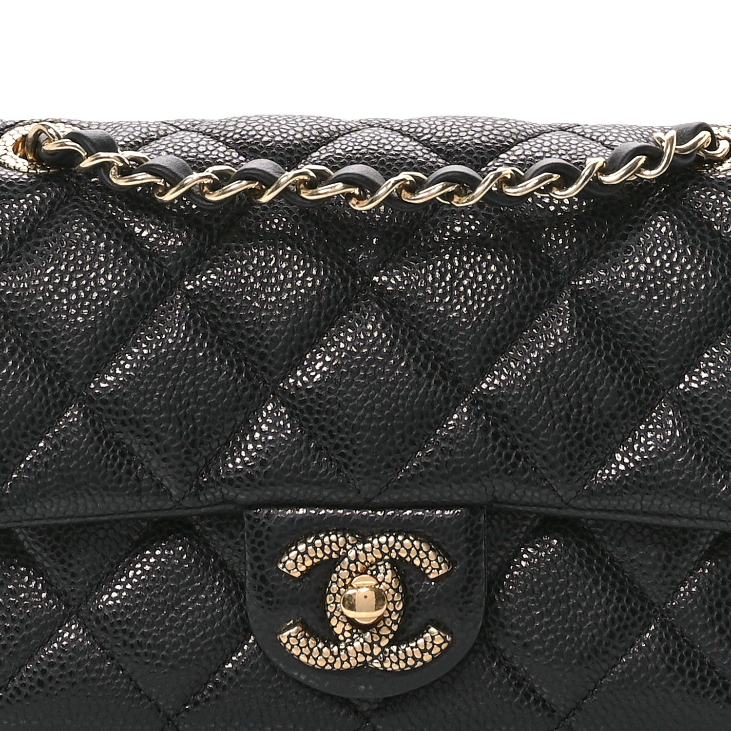Chanel Grained Lambskin Quilted Mini Flap Black 8 of 11
