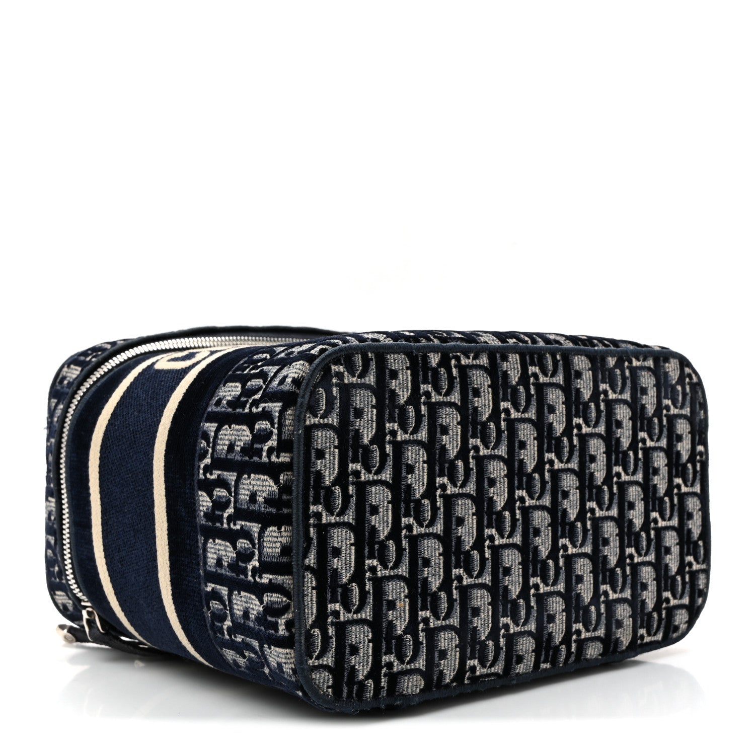 Christian Dior Oblique Diortravel Vanity Case Blue 1831340