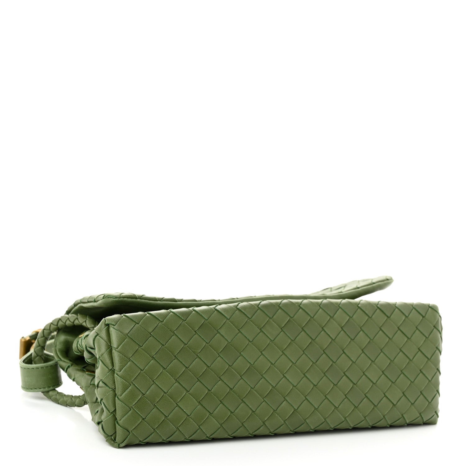 Bottega Veneta Nappa Intrecciato Mini Flap Shoulder Bag Foglia 4 of 12