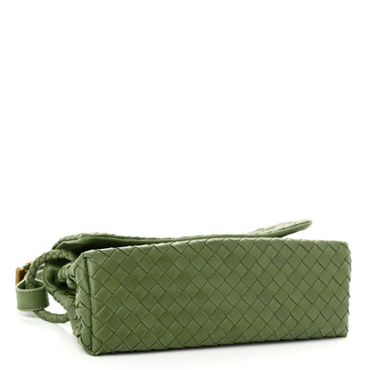 Bottega Veneta Nappa Intrecciato Mini Flap Shoulder Bag Foglia 4 of 12