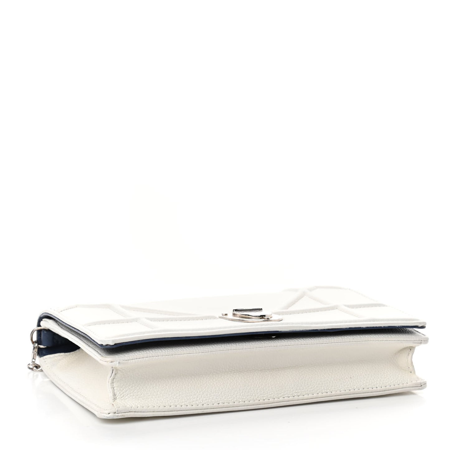 Grained Calfskin Diorama Wallet on Chain Pouch