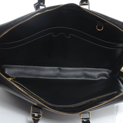 Louis Vuitton Epi Porte-Documents Voyage Briefcase Black 5 of 8