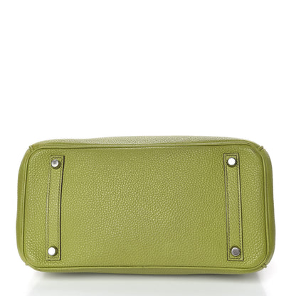 Hermes Togo Birkin 30 Vert Anis 6 of 44