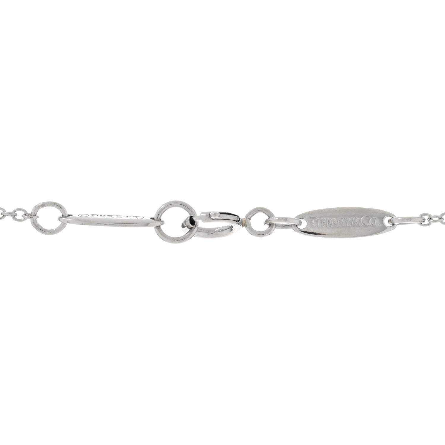 Tiffany Platinum Diamond 17mm Elsa Peretti Cross Pendant Necklace 4 of 4