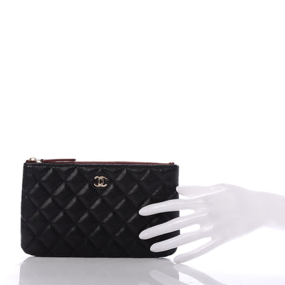 Chanel Caviar Quilted Cosmetic Case Black 2 of 8