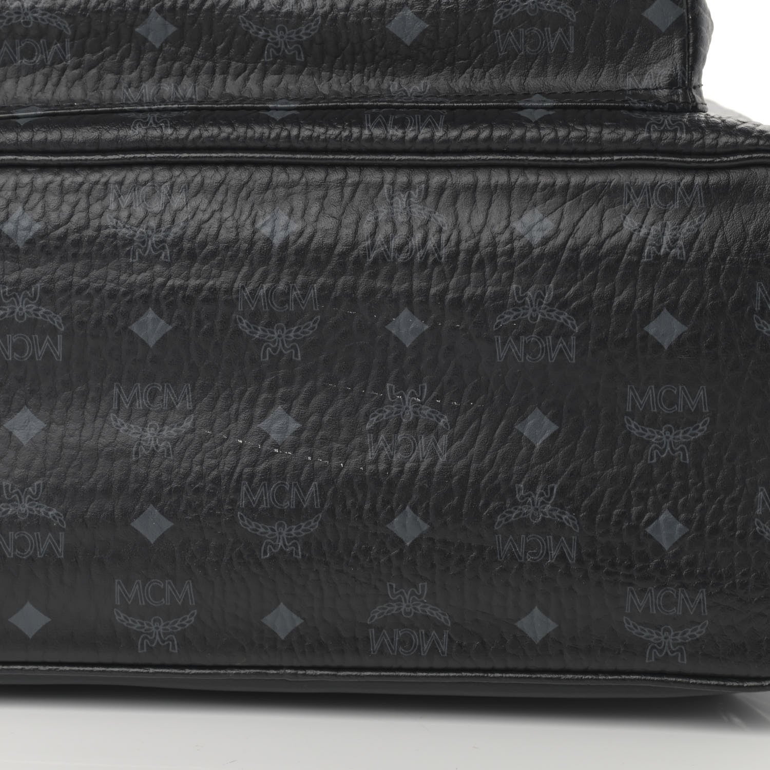 MCM Visetos Studded Medium Stark M Backpack Black 11 of 14