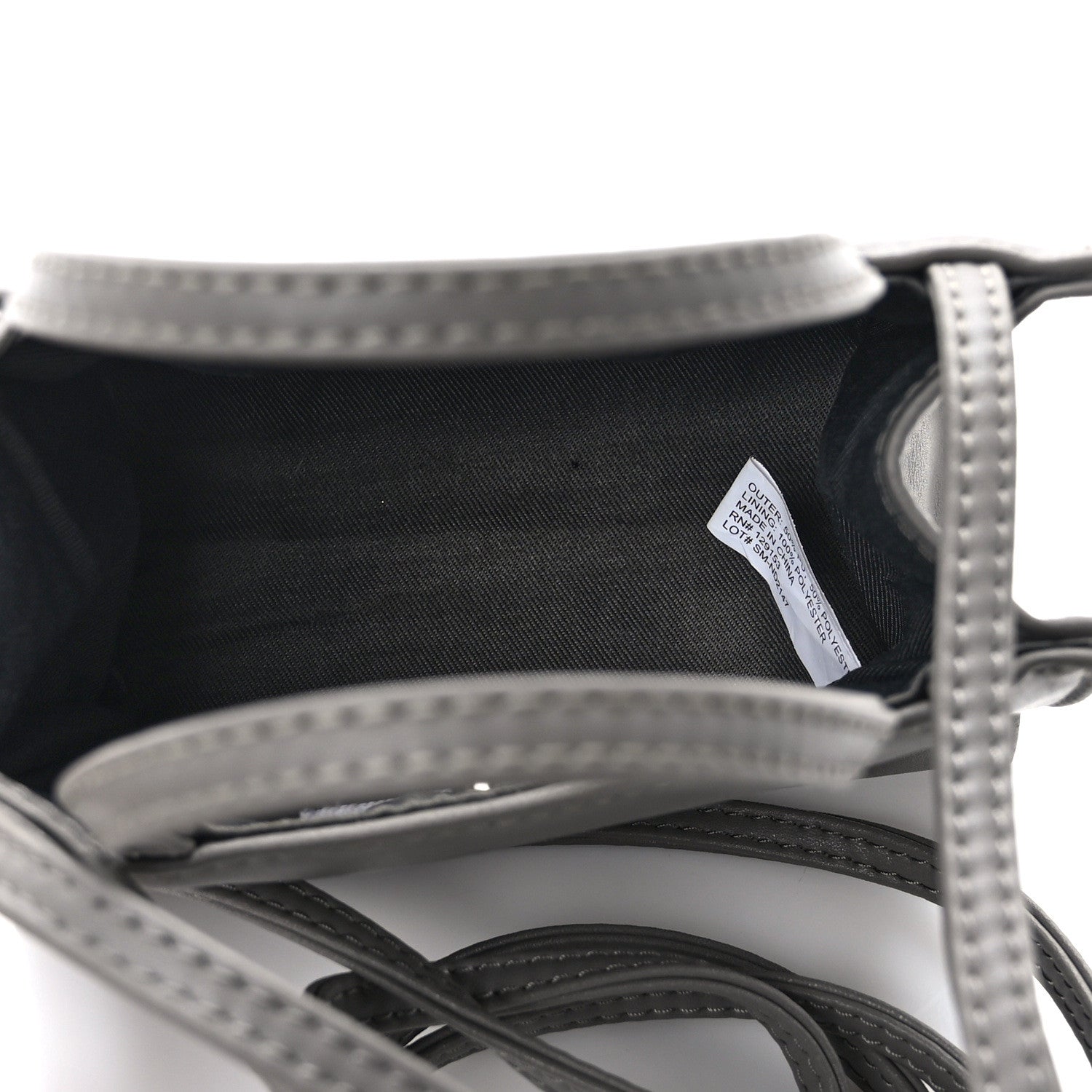 Telfar Vegan Leather Small Shopping Bag Grey 5 of 10