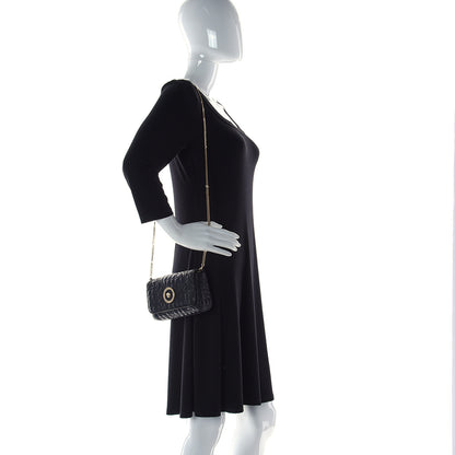 Versace Nappa Barocco Quilted Vanitas Crossbody Black 2 of 9