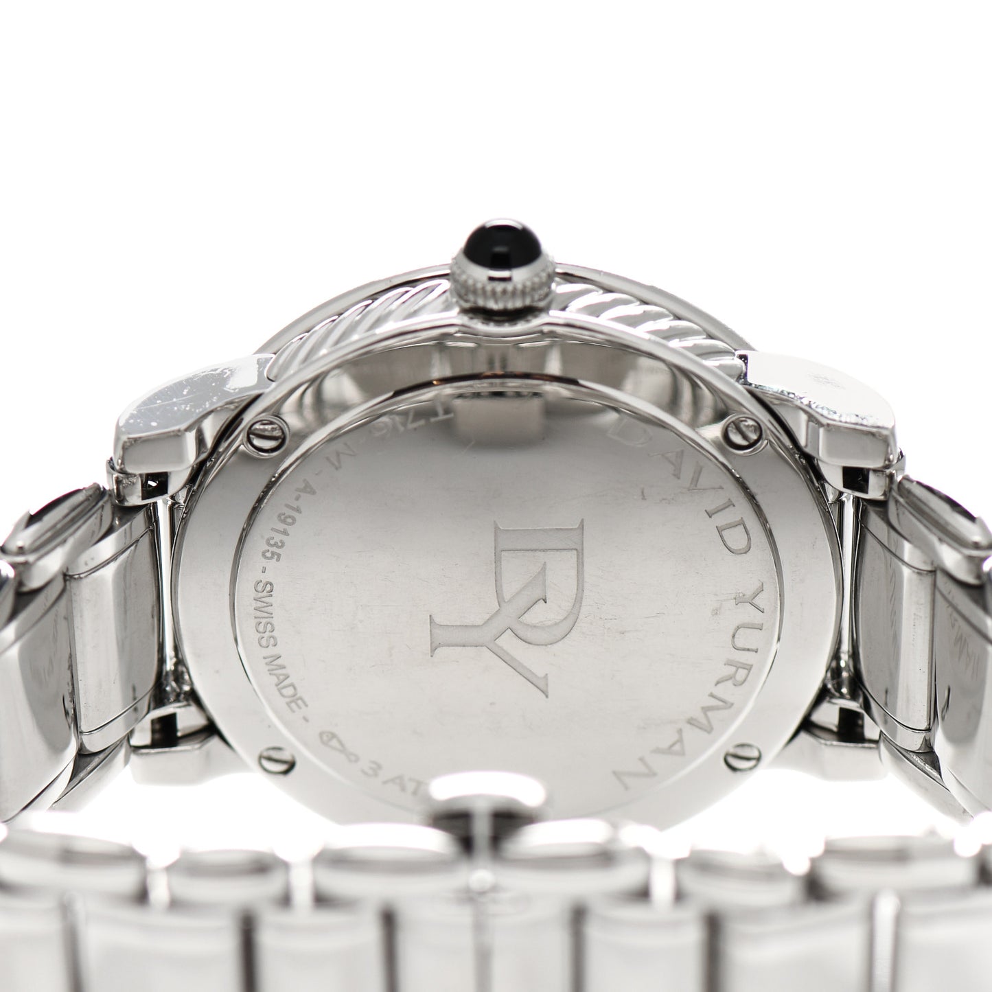 Stainless Steel Diamond Bezel 38mm Classic Quartz Watch Black