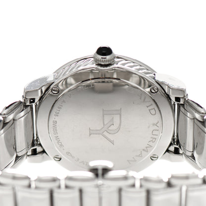 David Yurman Stainless Steel Diamond Bezel 38mm Classic Quartz Watch Black 4 of 4