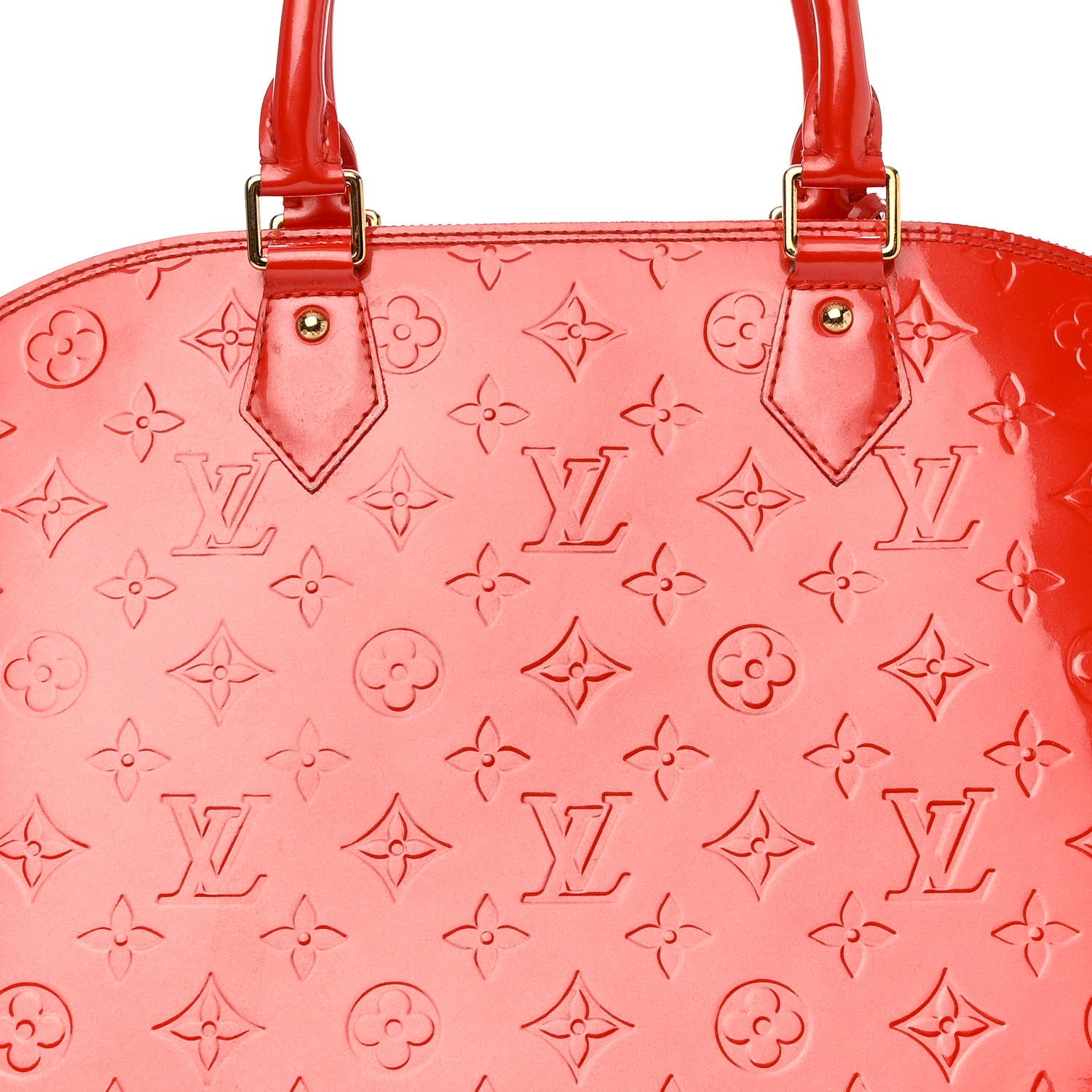 Louis Vuitton Vernis Alma GM Orange Sunset 7 of 15