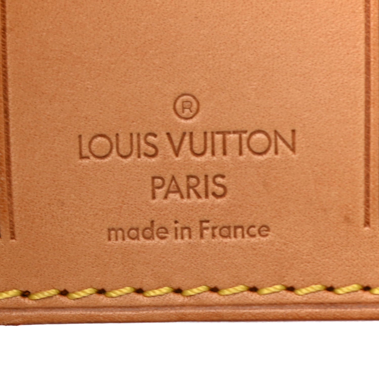 Louis Vuitton Vachetta Luggage Tag 3 of 3