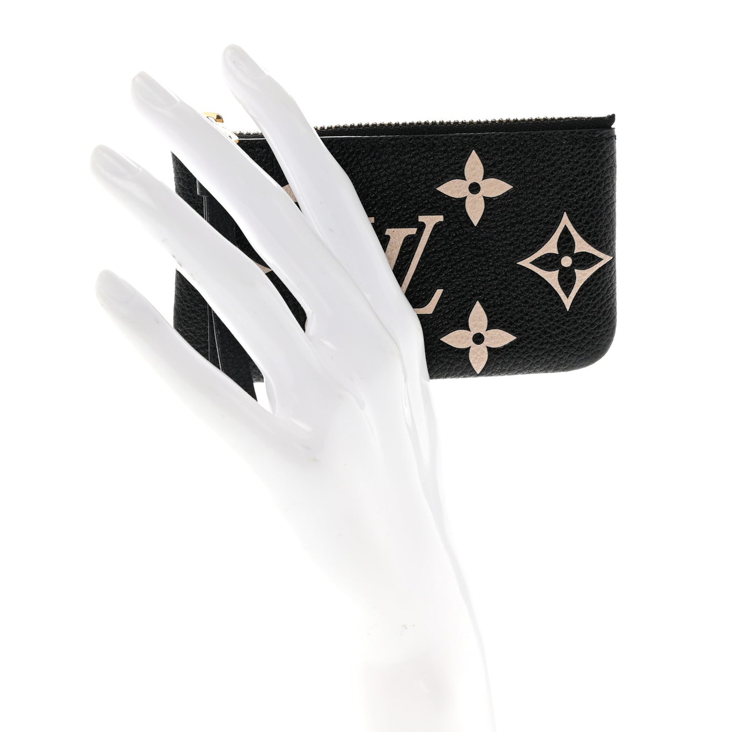 Empreinte Monogram Giant Key Pouch Black Beige