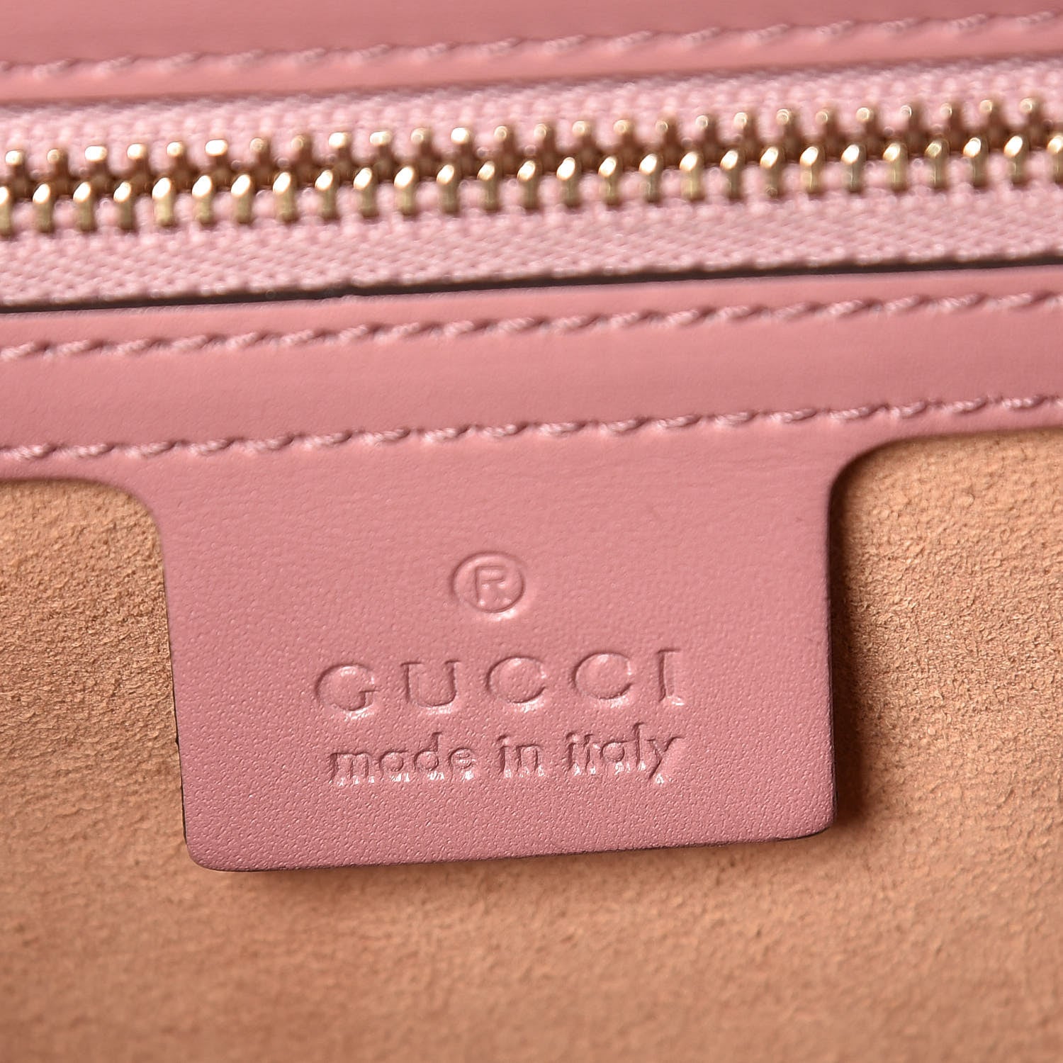 Gucci Guccissima Signature Medium Padlock Shoulder Bag Rose Baby Candy 8 of 9
