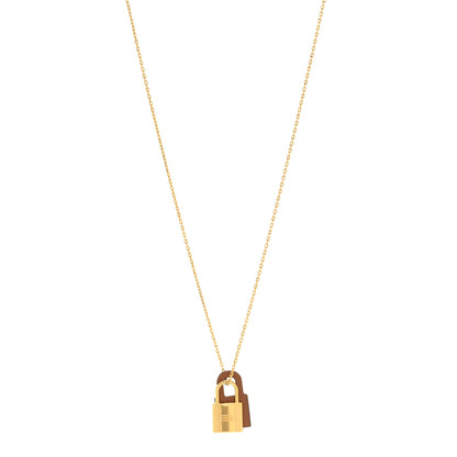 Hermes Swift Small O'Kelly Pendant Necklace Gold 1 of 7