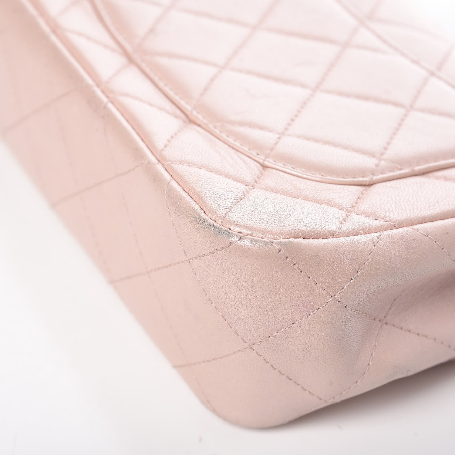 Chanel Metallic Lambskin Quilted Extra Mini Flap Light Pink 14 of 14
