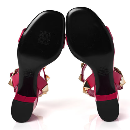 Valentino Garavani Calfskin Roman Stud 60mm Sandals 37.5 Blossom 5 of 7