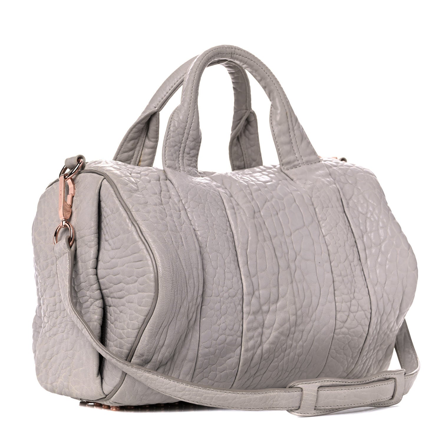 Alexander Wang Pebbled Lambskin Rocco Lilac Rose Gold Hardware 2 of 19