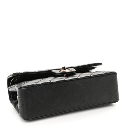 Chanel Lambskin Quilted Small Double Flap Black 3 of 9