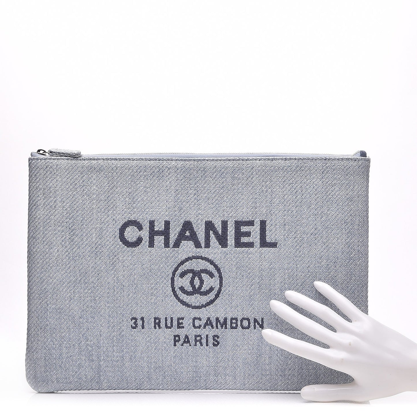 Canvas Large Deauville Pouch Blue