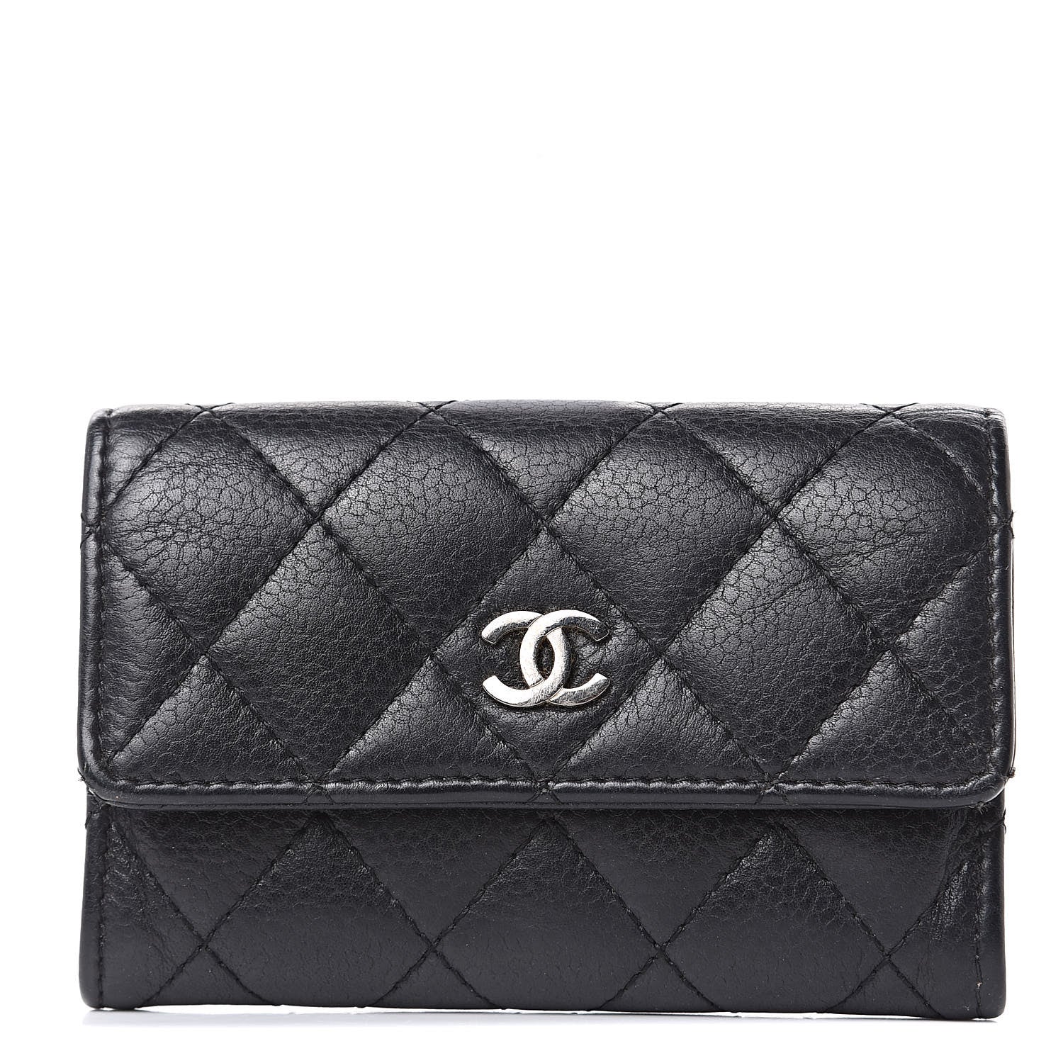 Chanel Caviar Quilted Flap Card Holder Black 1 of 11