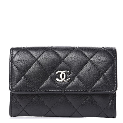 Chanel Caviar Quilted Flap Card Holder Black 1 of 11