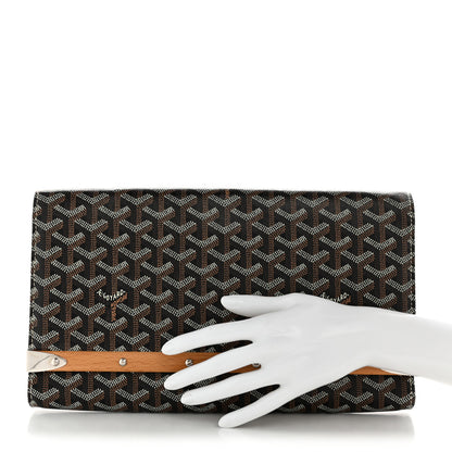 Goyard Goyardine Monte Carlo Bois Clutch Black 2 of 8