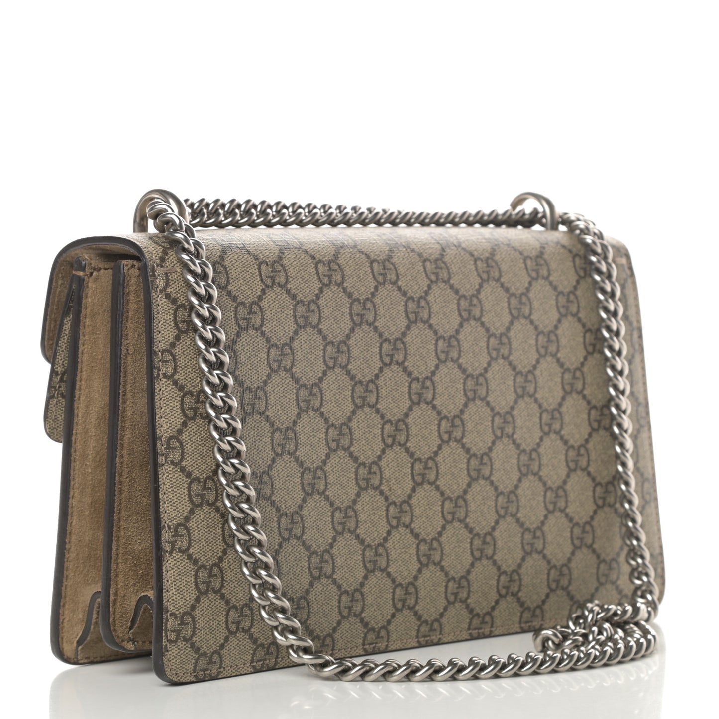 GG Supreme Monogram Small Dionysus Shoulder Bag Taupe