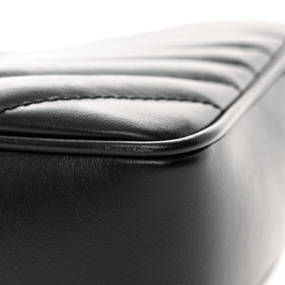 Saint Laurent Calfskin Matelasse Monogram Lou Camera Bag Black 10 of 14