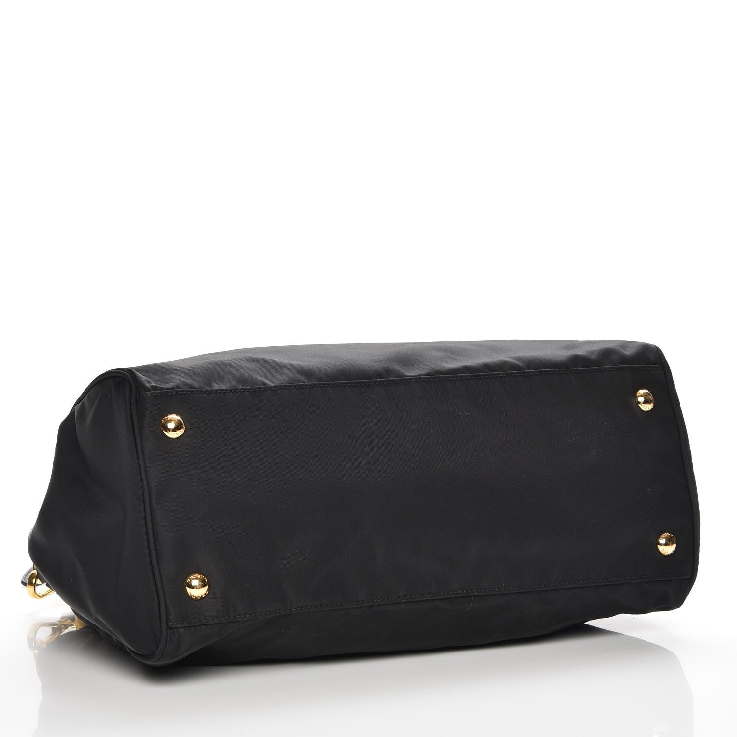 Prada Tessuto Nylon Saffiano Shopping Satchel Black 5 of 9
