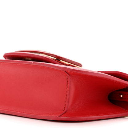 Valentino Garavani Calfskin Enamel Vlogo Small Loco Shoulder Bag Rouge Pur 10 of 10