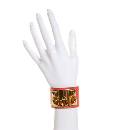 Hermes Collier De Chien CDC Small Bracelet Capucine 2 of 6