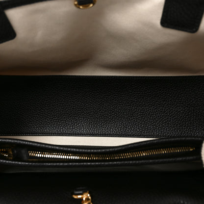 Chanel Grained Calfskin Boucle Urban Essentials Small Shopping Bag Ecru Black 5 of 10