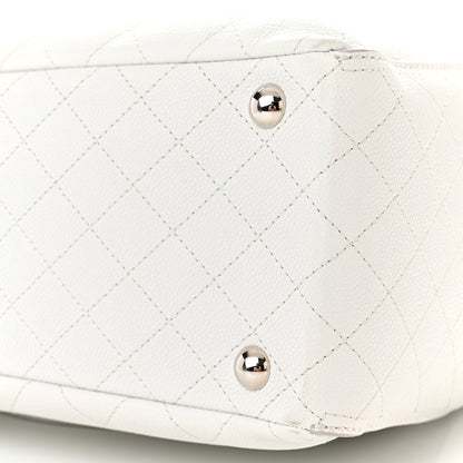 Chanel Grained Calfskin CC Pocket Tote White 10 of 12
