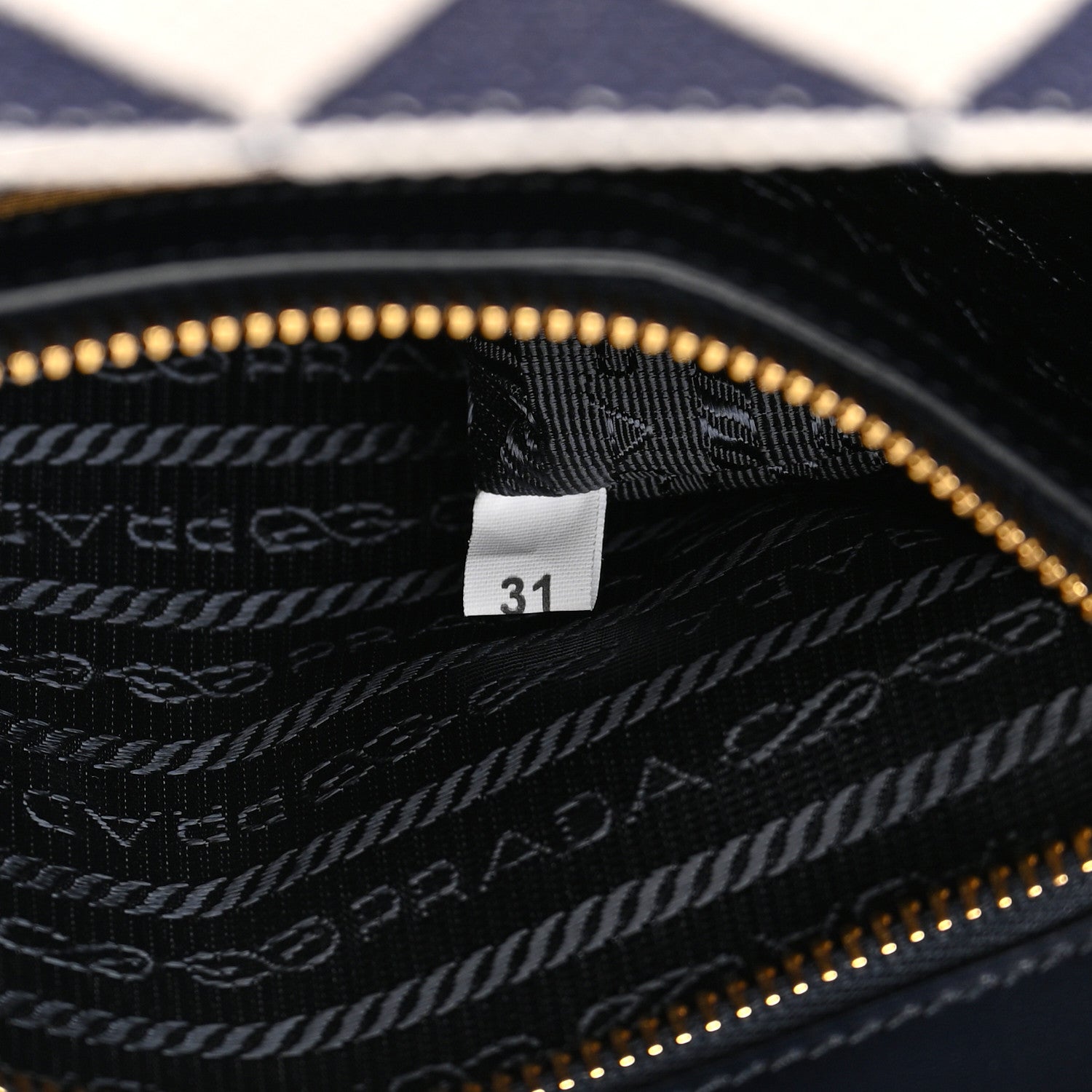 Prada Jacquard Saffiano Triangolo Symbole Embroidered Small Tote Baltico Talco 7 of 10