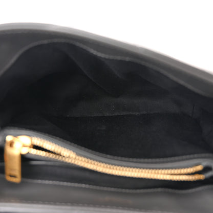 Saint Laurent Calfskin Y Quilted Monogram Small Loulou Chain Satchel Storm 5 of 10