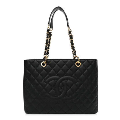 Chanel Caviar Quilted Grand Shopping Tote GST Black 1 of 10