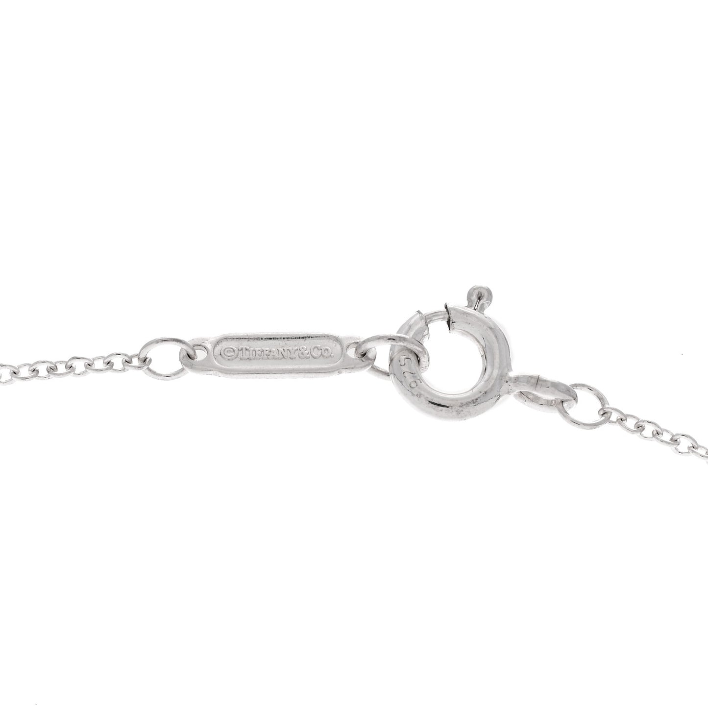 Sterling Silver Heart Lock Pendant Link Necklace