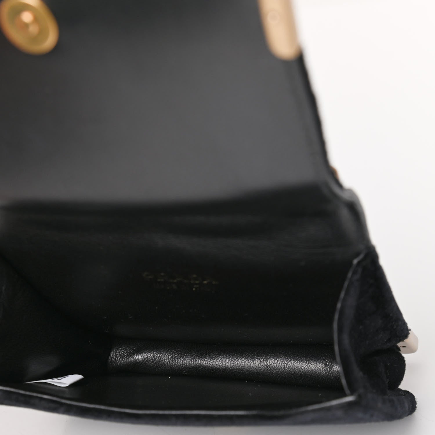 Prada Velvet City Calfskin Micro Cahier Bag Black Alloro 4 of 4