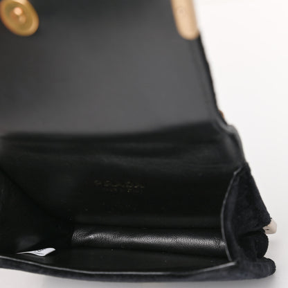 Prada Velvet City Calfskin Micro Cahier Bag Black Alloro 4 of 4