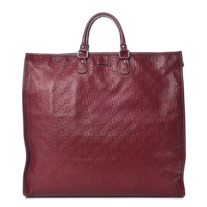 Gucci Guccissima XL Tote Red 1 of 16