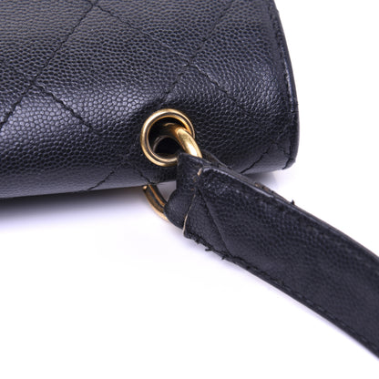 Chanel Caviar Diamond Stitched Flap Shoulder Bag Black 17 of 18