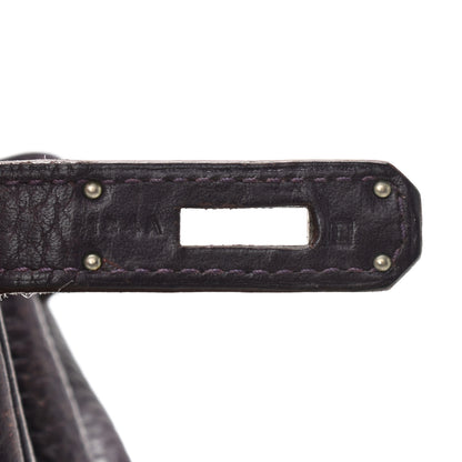 Hermes Taurillon Clemence Birkin 40 Raisin 7 of 17